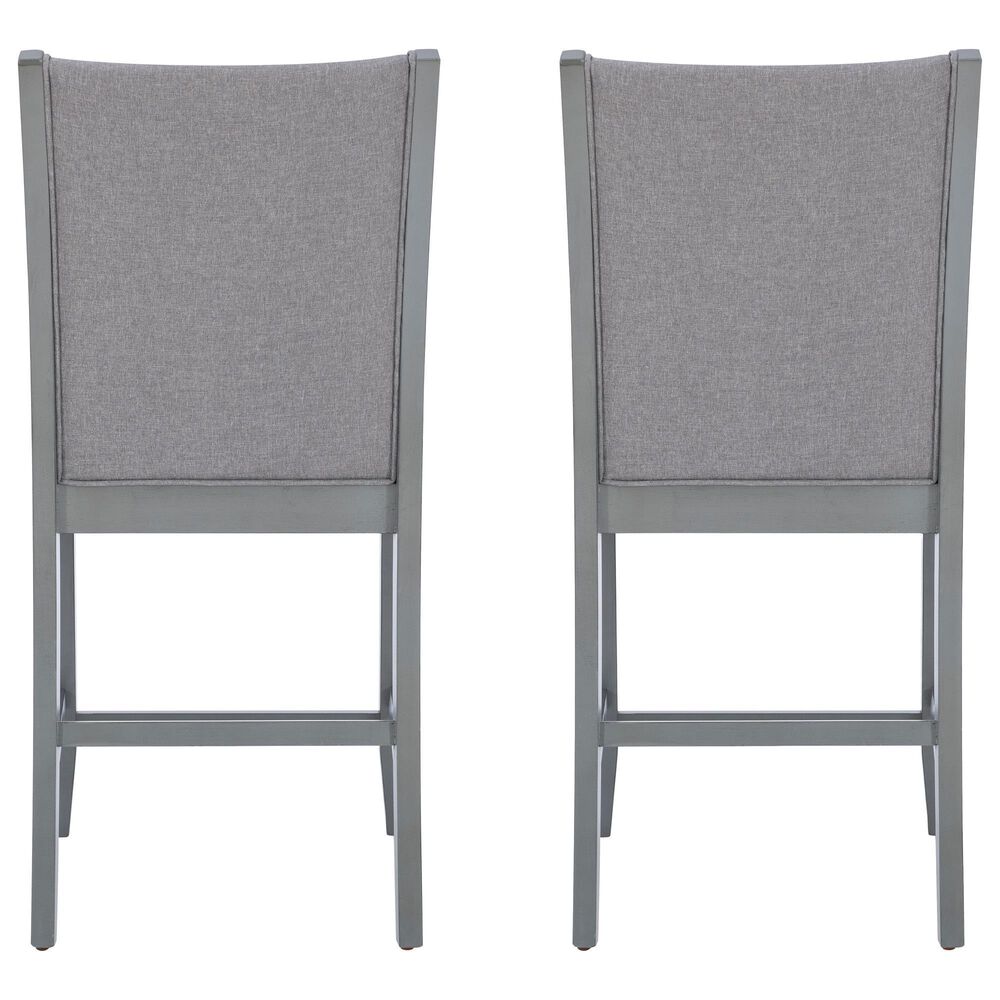 Linon Home Decor Bellevue Counter Stool in Light Grey (Set of 2), , large
