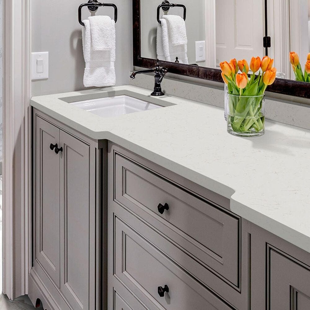 NFM Custom Countertops Carrara Miksa 3cm Quartz Countertop, , large