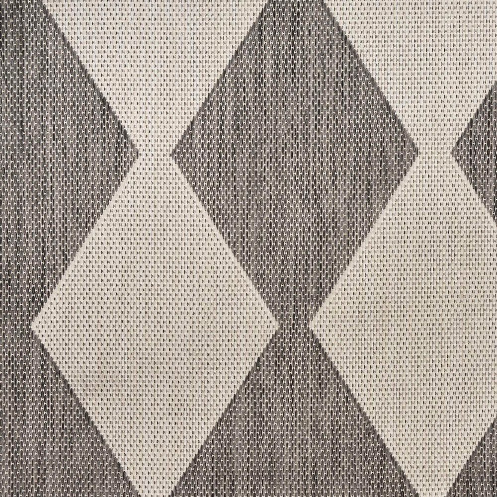 Nourison Positano Geometric Charcoal 7&#39; x 10&#39; Indoor/Outdoor Area Rug, , large