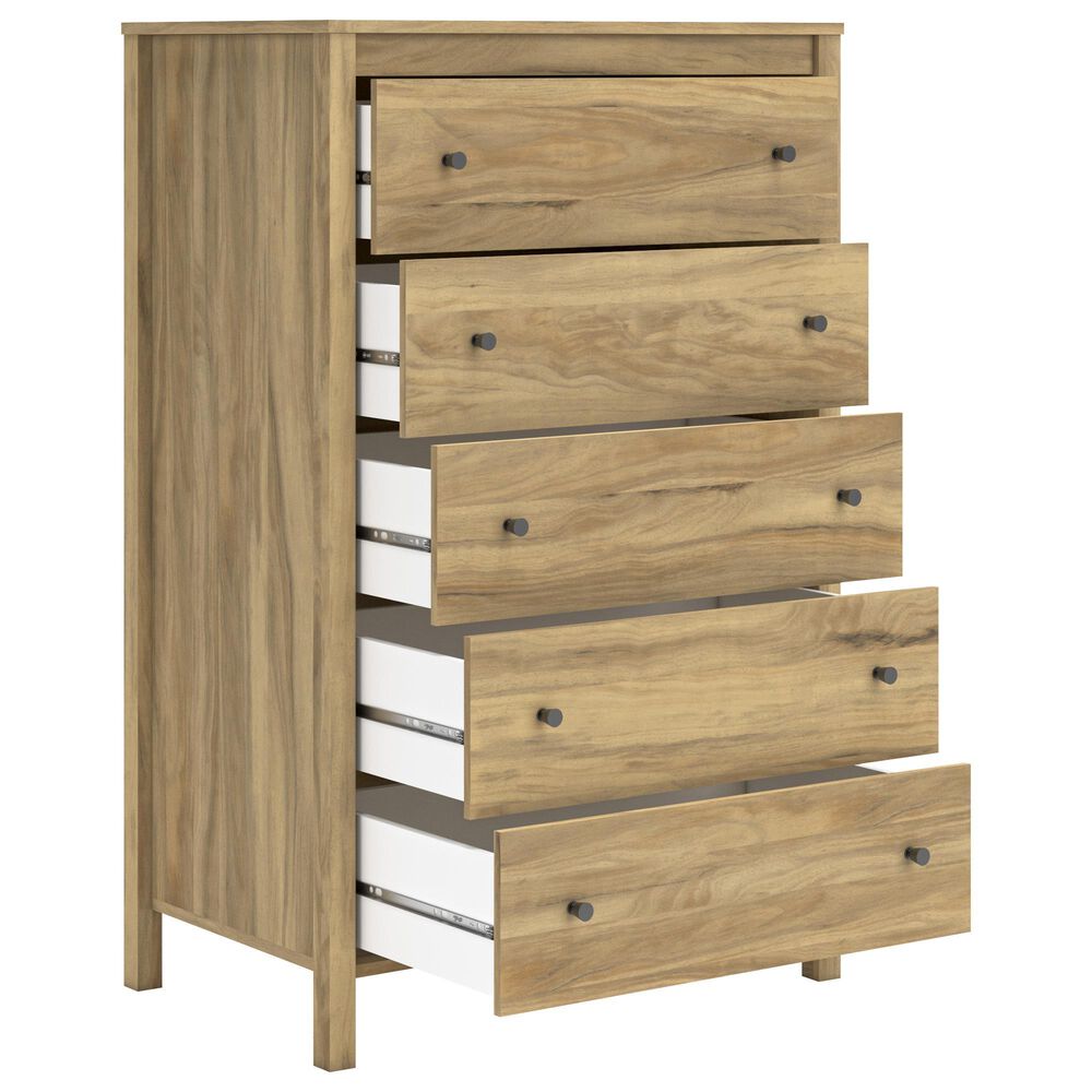Ashley Bermacy 5-Drawer Chest in Light Brown, , large