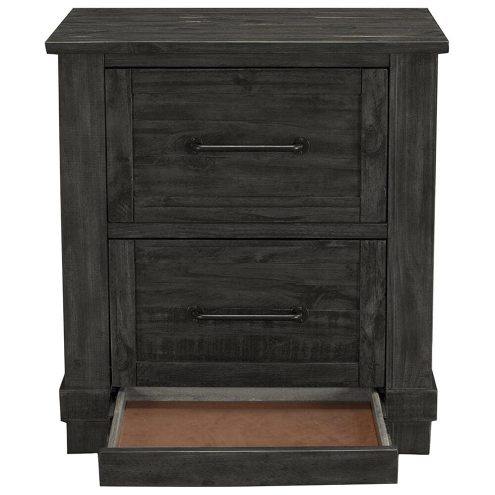 A-America Sun Valley 4 Piece Queen Storage Bedroom Set in Charcoal, , large