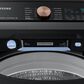 Samsung 5.5 Cu. Ft. Smart Top Load Impeller Washer and 7.4 Cu. Ft. Electric Dryer in Brushed Black, , large