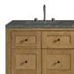 James Martin Vanities Breckenridge 60" Double Bathroom Vanity in Light Natural Oak with 3 cm Parisien Bleu Quartz Top and Rectangular Sinks, , large