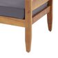 Hearth and Haven Aston Outdoor Sofa with Teak Frame in Gray, , large