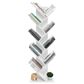 HOMLUX 9-Tier Shelf Tree Bookcase in White, , large