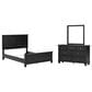 Ashley Lanolee 3-Piece Queen Bed with Two Nightstands in Black, , large