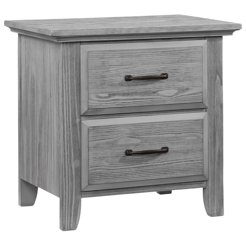 Oxford Baby Willowbrook 2 Drawer Nightstand in Graphite Gray, , large