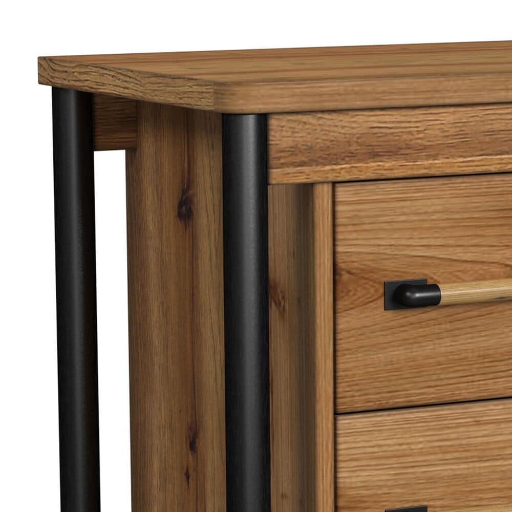 Hawthorne Furniture Norcross 4 Piece King Panel Bedroom Set in Hickory, , large