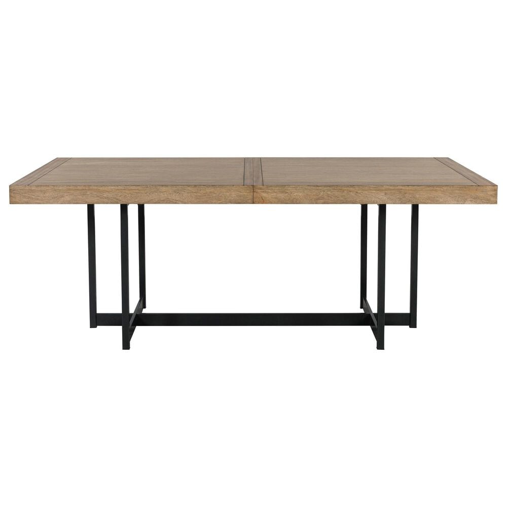 Ashley Tomtyn Dining Table in Light Brown and Gunmetal Gray - Table Only, , large