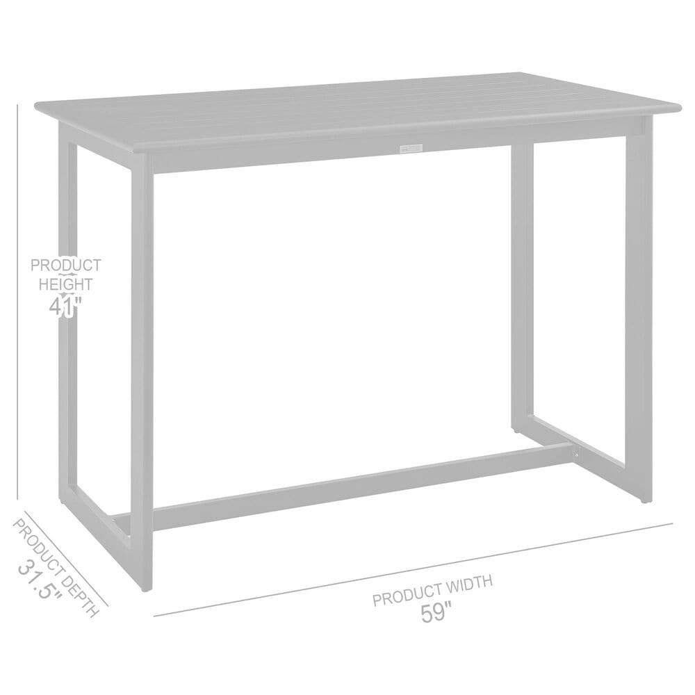 Blue River Encinitas 5-Piece Patio Bar Table Set in Black, , large