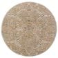 Surya Reina Light Brown, Tan, Denim, Rust, Olive, Light Gray, Cream and Mustard 7"10" Round Area Rug, , large