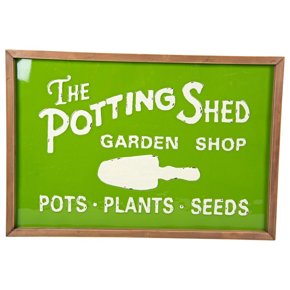VIP Home and Garden American Mercantile "Potting Shed Garden" Sign, , large