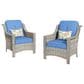 HOMLUX 6-Piece Patio Conversation Set with Coffee Table in Denim Blue, , large