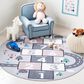 Safavieh Kids Playhouse 5" Round Grey and Pink Rug, , large