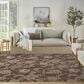 Nourison Garden Oasis Floral Mocha 8" x 10" Indoor/Outdoor Area Rug, , large