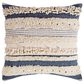 Surya Temara 20" Square Throw Pillow in Navy, Beige and Black, , large