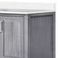 Lexora Home Jacques 30" Single Bathroom Vanity in Distressed Grey with 2 cm White Quartz Top and Rectangular Sink, , large