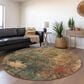 Dalyn Rug Company Nouveau NV19 8" Round Sage Indoor/Outdoor Area Rug, , large