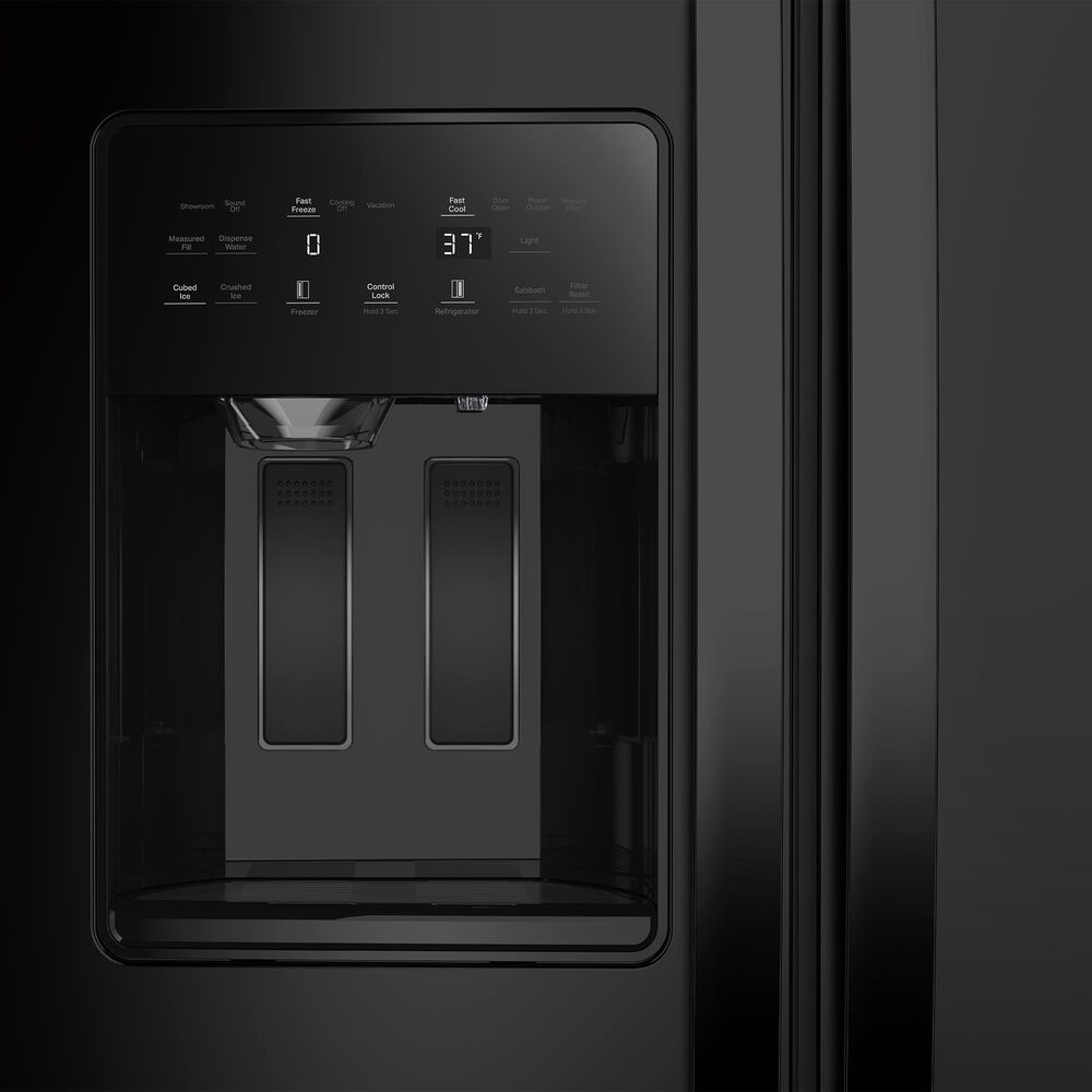 Whirlpool 20.85 Cu. Ft. Counter Depth Freestanding Side by Side Refrigerator in Black, , large