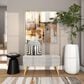 Maple and Jade 30" Tall Floor Decorative Vase in Polished White, , large
