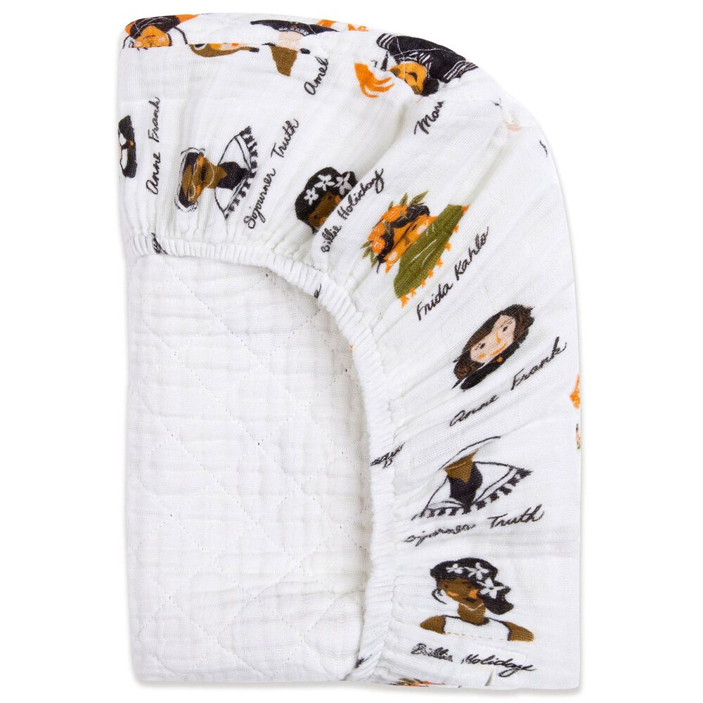 Babyletto Women In History Changing Pad Cover in White, , large