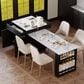 HOMLUX 83" Kitchen Island in Black, , large