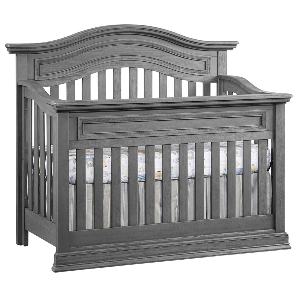 Oxford Baby Glenbrook 3- Piece Nursery Set with 4- In- 1 Crib, Dresser and Changer Top in Graphite Gray, , large