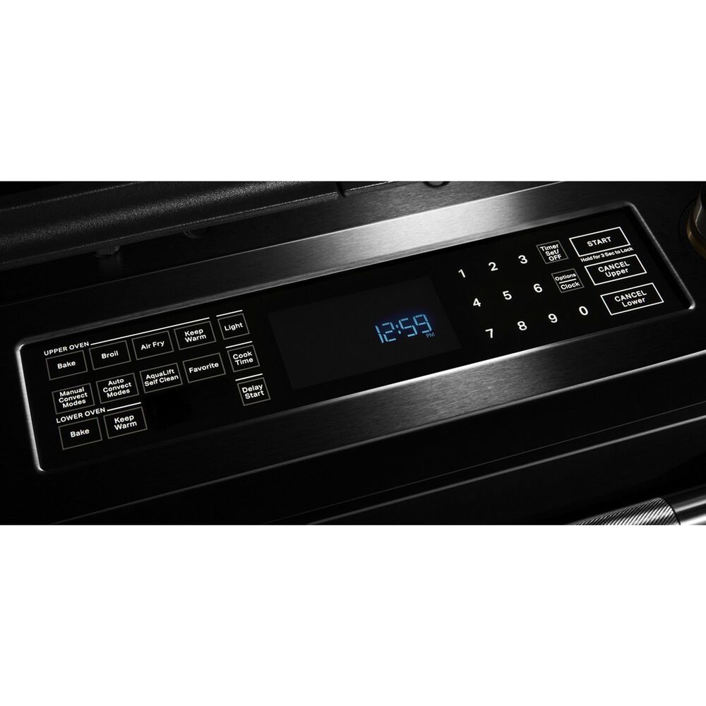 JennAir 5.8 Cu. Ft. Slide-In Gas Range with Convection in Stainless Steel and Black, , large