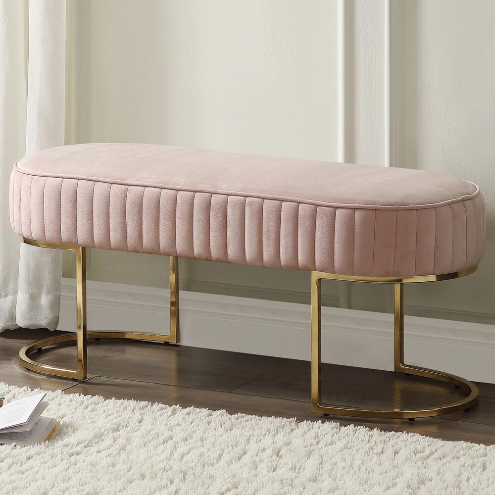 Lilola Home Julianne Bench in Pink, , large