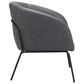 Zuo Modern Quinten Accent Chair in Vintage Gray and Gold, , large