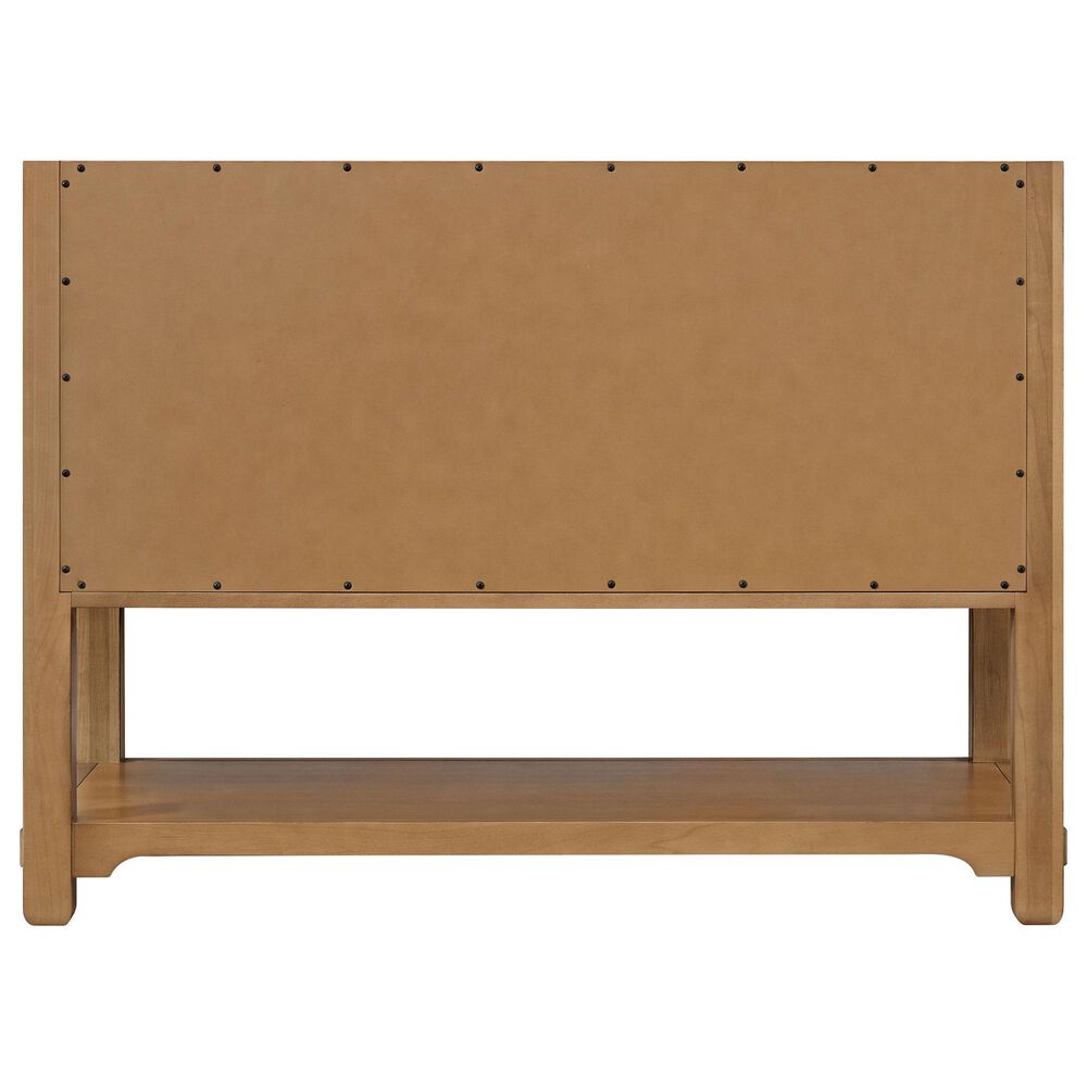 James Martin Malibu 48&quot; Single Bathroom Vanity in Amber Birch with 3 cm Parisien Bleu Quartz Top and Rectangular Sink, , large
