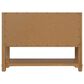 James Martin Malibu 48" Single Bathroom Vanity in Amber Birch with 3 cm Parisien Bleu Quartz Top and Rectangular Sink, , large