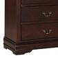 Crown Mark Louis Philip 4-Piece Full Bedroom Set in Cherry, , large