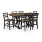 Ashley Wildenauer 7-Piece Counter Height Dining Set in Deep Brown and Satin Black, , large