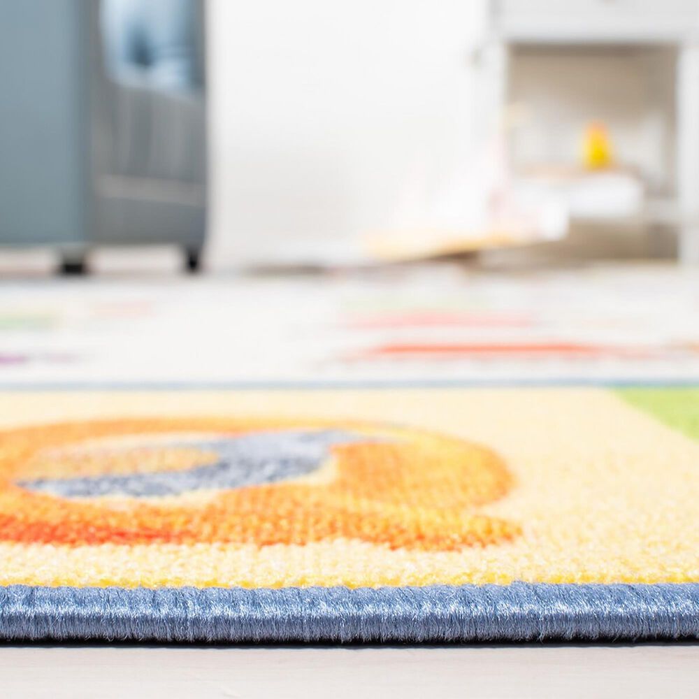 Safavieh Kids Playhouse 3&#39;3&quot; x 5&#39;3&quot; Beige and Blue Rug, , large