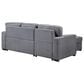Modern Market Stationary Sofa Bed with Reversible Chaise in Light Grey, , large