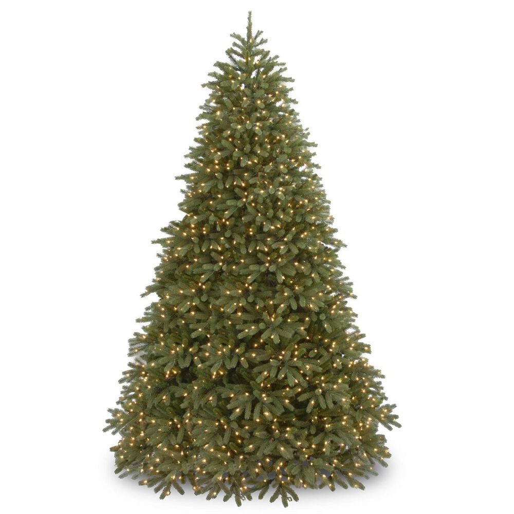 National Tree 9" Feel Real Fir Tree with 1500 Dual Color LED Lights, , large