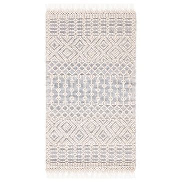 Safavieh Natura NAT852A 3" x 5" Ivory and Grey Area Rug, , large