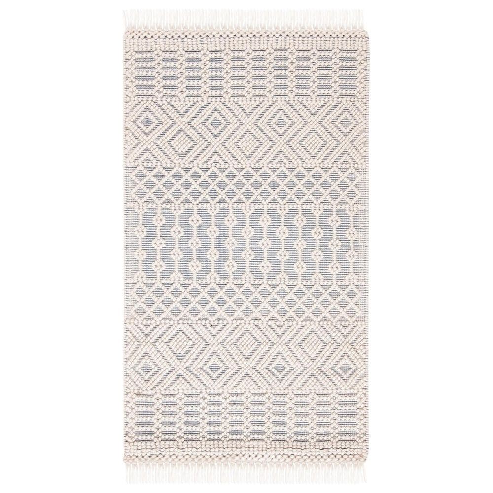 Safavieh Natura NAT852A 3" x 5" Ivory and Grey Area Rug, , large