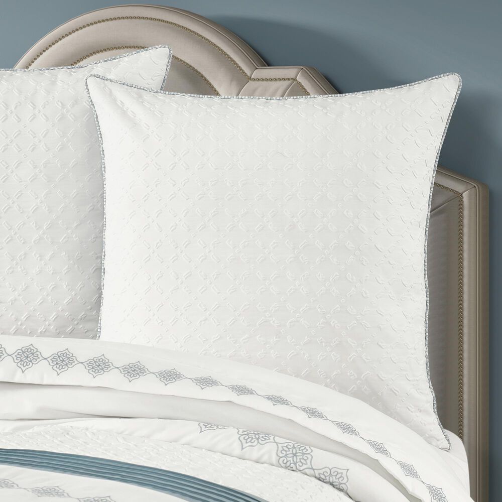 Royal Court Trilogy 26&quot; Square Euro Pillow Sham in Blue, , large