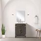Lexora Home Laurel 24" Single Bathroom Vanity in Brown Oak with White Acrylic Top and Rectangular Sink, , large