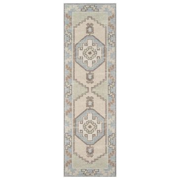 Momeni Anatolia ANA-2 2"3" x 7"6" Light Blue Area Rug, , large