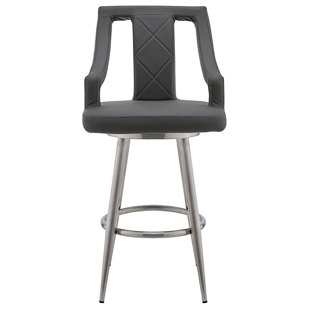 Blue River Maxen 26&quot; Swivel Counter Stool in Gray, , large