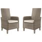 Ashley Beachcroft Arm Chair in Beige - Set of 2, , large