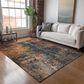 Dalyn Rug Company Nouveau NV12 10" x 14" Blue Indoor/Outdoor Area Rug, , large