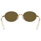 Rayban Glasses A$AP Rocky Sunglasses with Dark Brown Lenses in Polished Arista Gold, , large