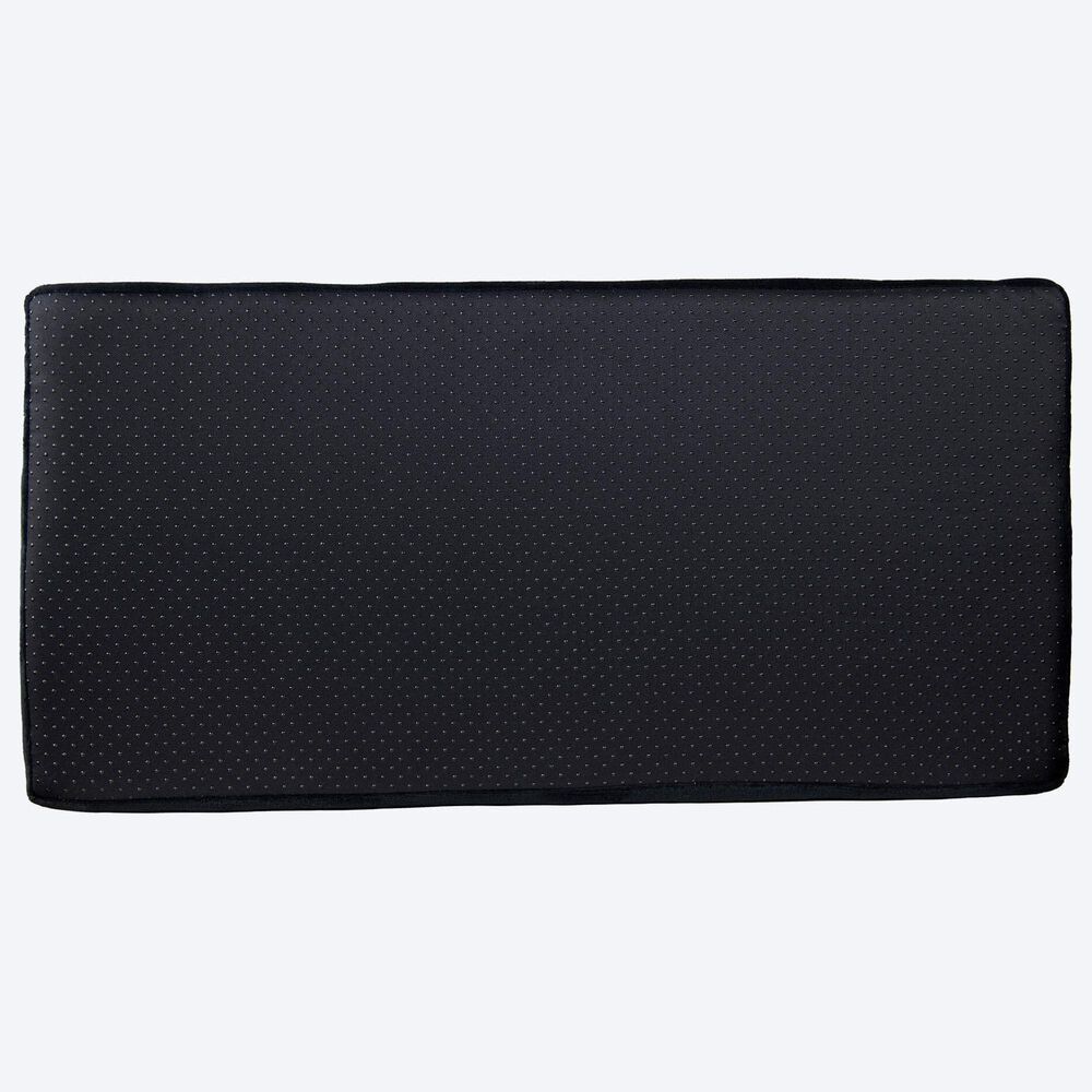 Arozzi Velvet Memory Foam Footrest in Black, , large