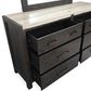 Nicolette Home Plum Creek 6-Drawer Dresser and Mirror in Ravenwood Black, , large