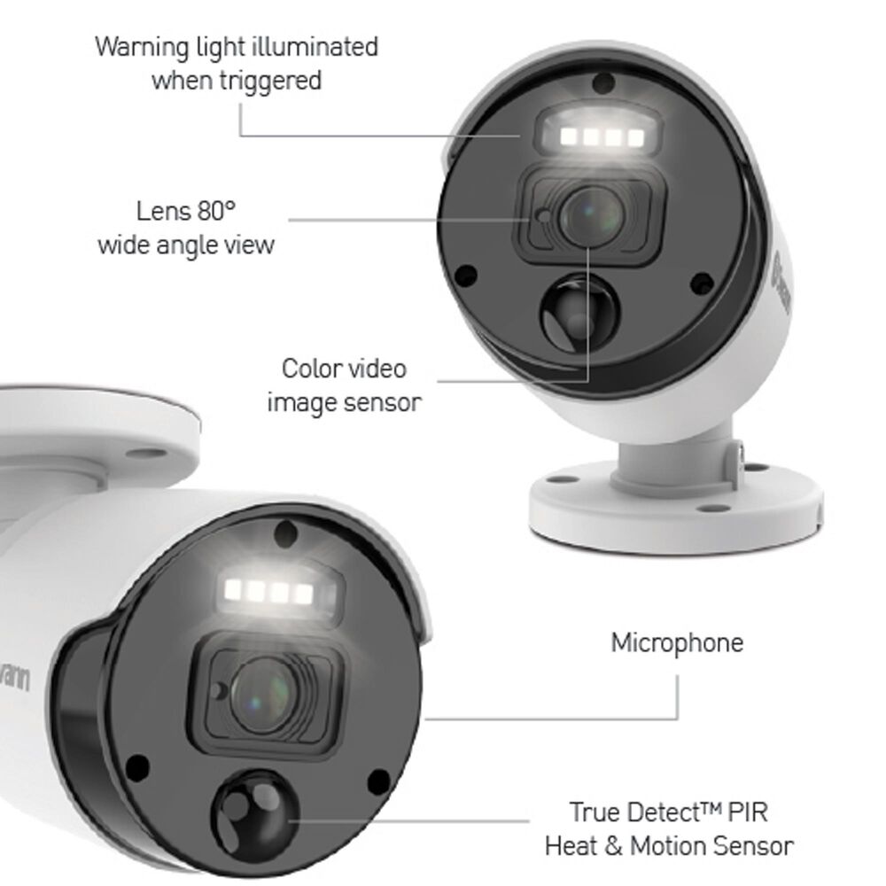 Swann Master-Series 4K Ultra HD Outdoor Bullet Security Camera in White, , large