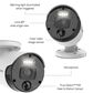 Swann Master-Series 4K Ultra HD Outdoor Bullet Security Camera in White, , large